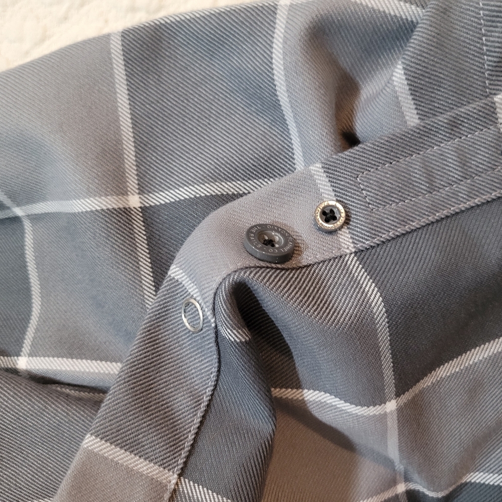 Dixxon Flannel Women's 2XL The Rails Grey Buffalo Plaid Snap Long Sleeve - Picture 5 of 12